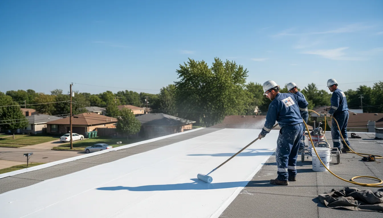 Commercial roof coating in Cove City, NC near me